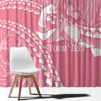 Personalised Polynesia Breast Cancer Awareness Window Curtain Brave Strong Butterfly Pink Ribbon LT14 - Polynesian Pride