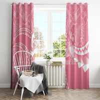 Personalised Polynesia Breast Cancer Awareness Window Curtain Brave Strong Butterfly Pink Ribbon LT14 - Polynesian Pride
