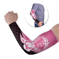 Personalised Polynesia Breast Cancer Awareness Arm Sleeves Fight With Hope Pink Ribbon Boxing Gloves
