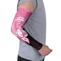 Personalised Polynesia Breast Cancer Awareness Arm Sleeves Fight With Hope Pink Ribbon Boxing Gloves