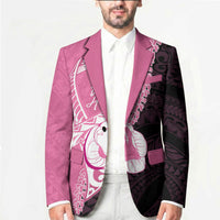Personalised Polynesia Breast Cancer Awareness Blazer Fight With Hope Pink Ribbon Boxing Gloves