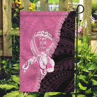 Polynesia Breast Cancer Awareness Garden Flag Fight With Hope Pink Ribbon Boxing Gloves