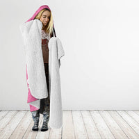 Polynesia Breast Cancer Awareness Hooded Blanket Fight With Hope Pink Ribbon Boxing Gloves