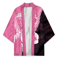 Personalised Polynesia Breast Cancer Awareness Kimono Fight With Hope Pink Ribbon Boxing Gloves