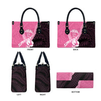 Polynesia Breast Cancer Awareness Leather Bag Fight With Hope Pink Ribbon Boxing Gloves