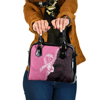 Polynesia Breast Cancer Awareness Shoulder Handbag Fight With Hope Pink Ribbon Boxing Gloves