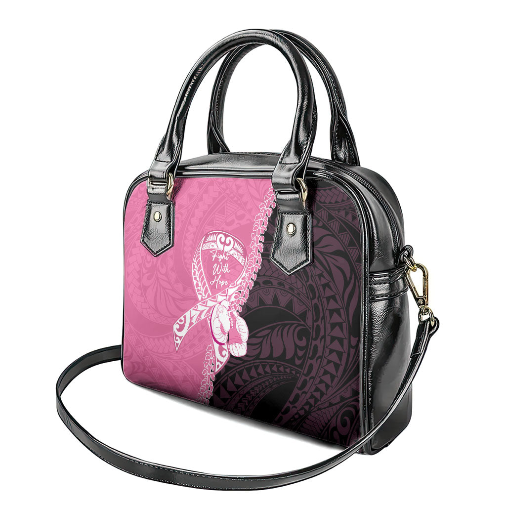 Polynesia Breast Cancer Awareness Shoulder Handbag Fight With Hope Pink Ribbon Boxing Gloves