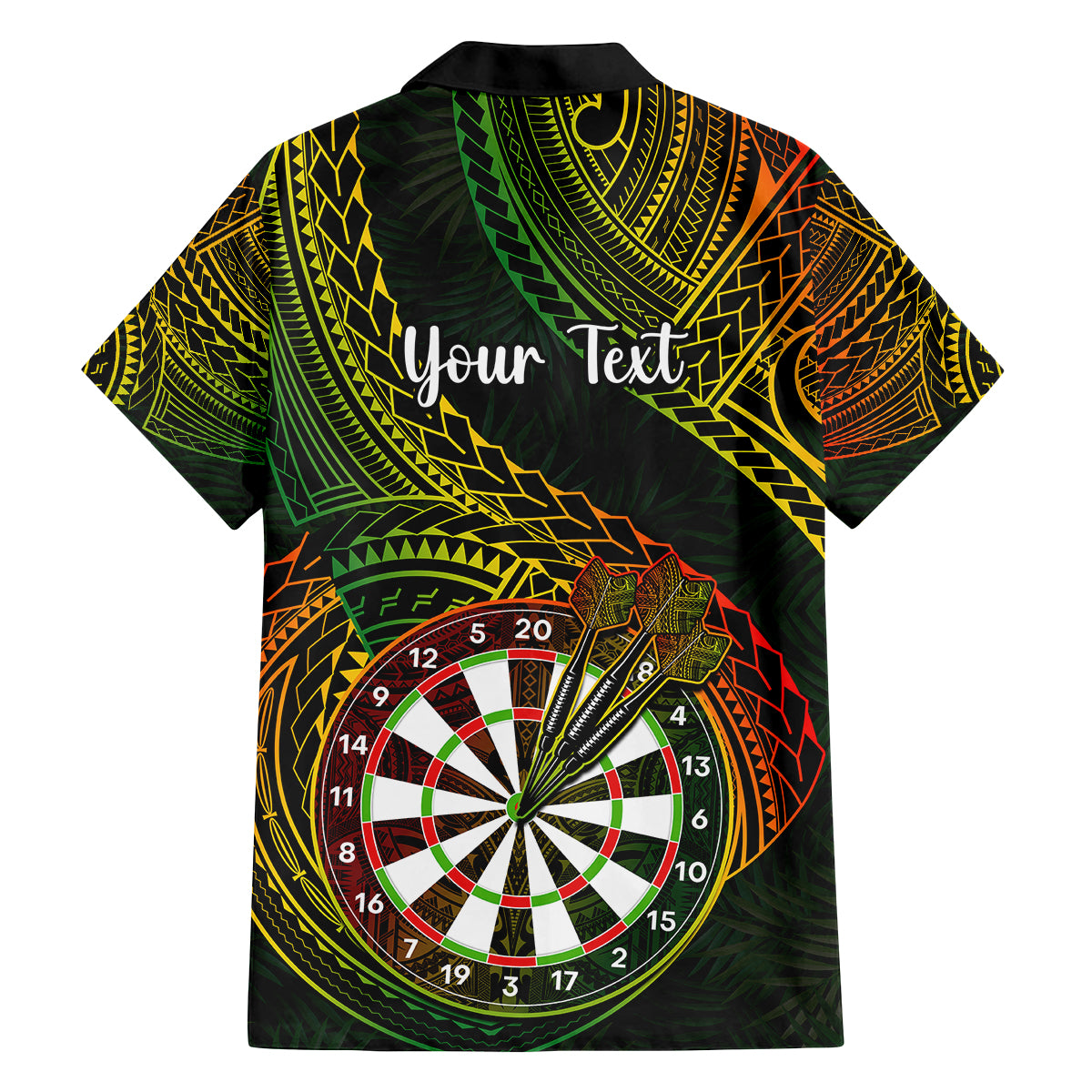 Personalised Polynesian Darts Family Matching Off Shoulder Long Sleeve Dress and Hawaiian Shirt Dart Lovers Tribal Pattern Mix Tropical Leaves LT14 - Polynesian Pride