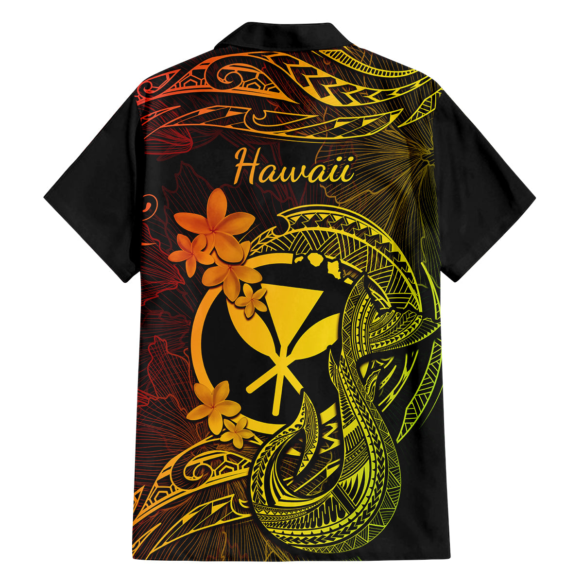 Hawaii Family Matching Tank Maxi Dress and Hawaiian Shirt Fish Hook Tattoo Mix Polynesian Plumeria Reggae Version LT14 - Polynesian Pride