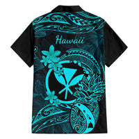 Hawaii Kid Hawaiian Shirt Pineapple Mix Polynesian Plumeria Turquoise Version LT14 - Polynesian Pride