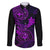 hawaii-family-matching-off-shoulder-short-dress-and-hawaiian-shirt-shaka-tattoo-mix-polynesian-plumeria-purple-version