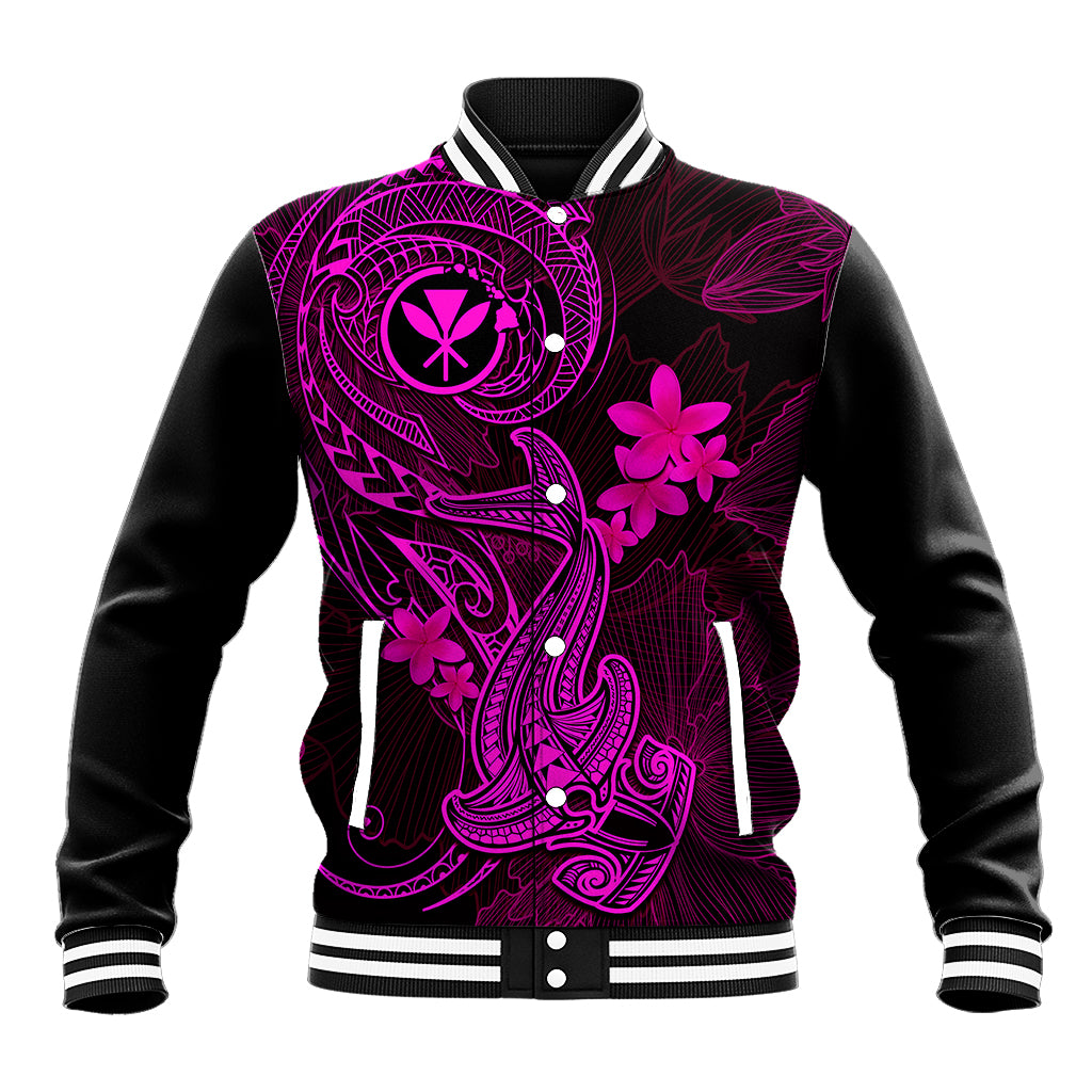 hawaii-baseball-jacket-hammerhead-shark-tattoo-mix-polynesian-plumeria-pink-version