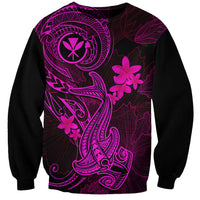 hawaii-sweatshirt-hammerhead-shark-tattoo-mix-polynesian-plumeria-pink-version