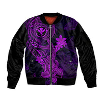 hawaii-sleeve-zip-bomber-jacket-hammerhead-shark-tattoo-mix-polynesian-plumeria-purple-version