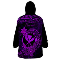 hawaii-wearable-blanket-hoodie-hammerhead-shark-tattoo-mix-polynesian-plumeria-purple-version