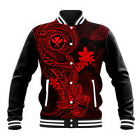 hawaii-baseball-jacket-hammerhead-shark-tattoo-mix-polynesian-plumeria-red-version