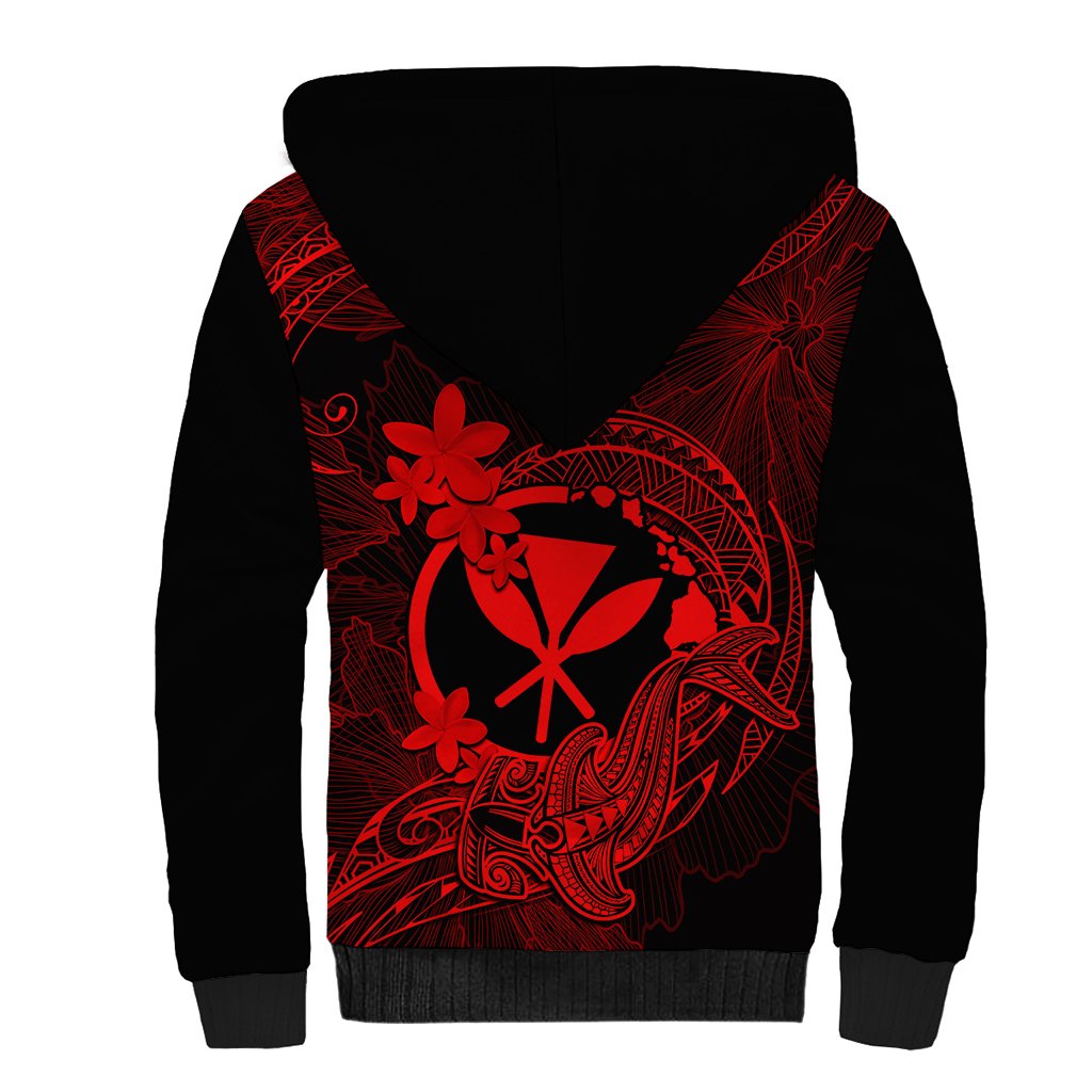 hawaii-sherpa-hoodie-hammerhead-shark-tattoo-mix-polynesian-plumeria-red-version