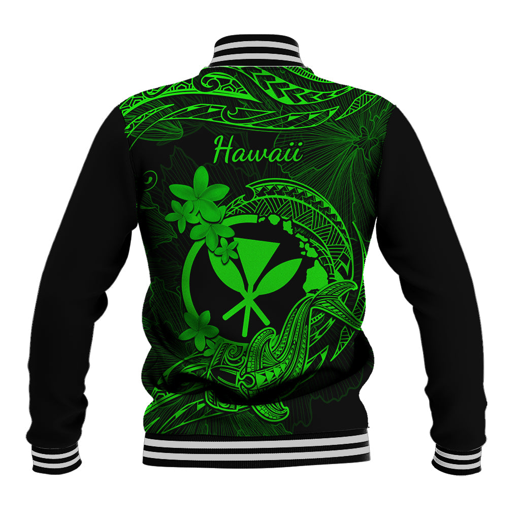 hawaii-baseball-jacket-hammerhead-shark-tattoo-mix-polynesian-plumeria-green-version