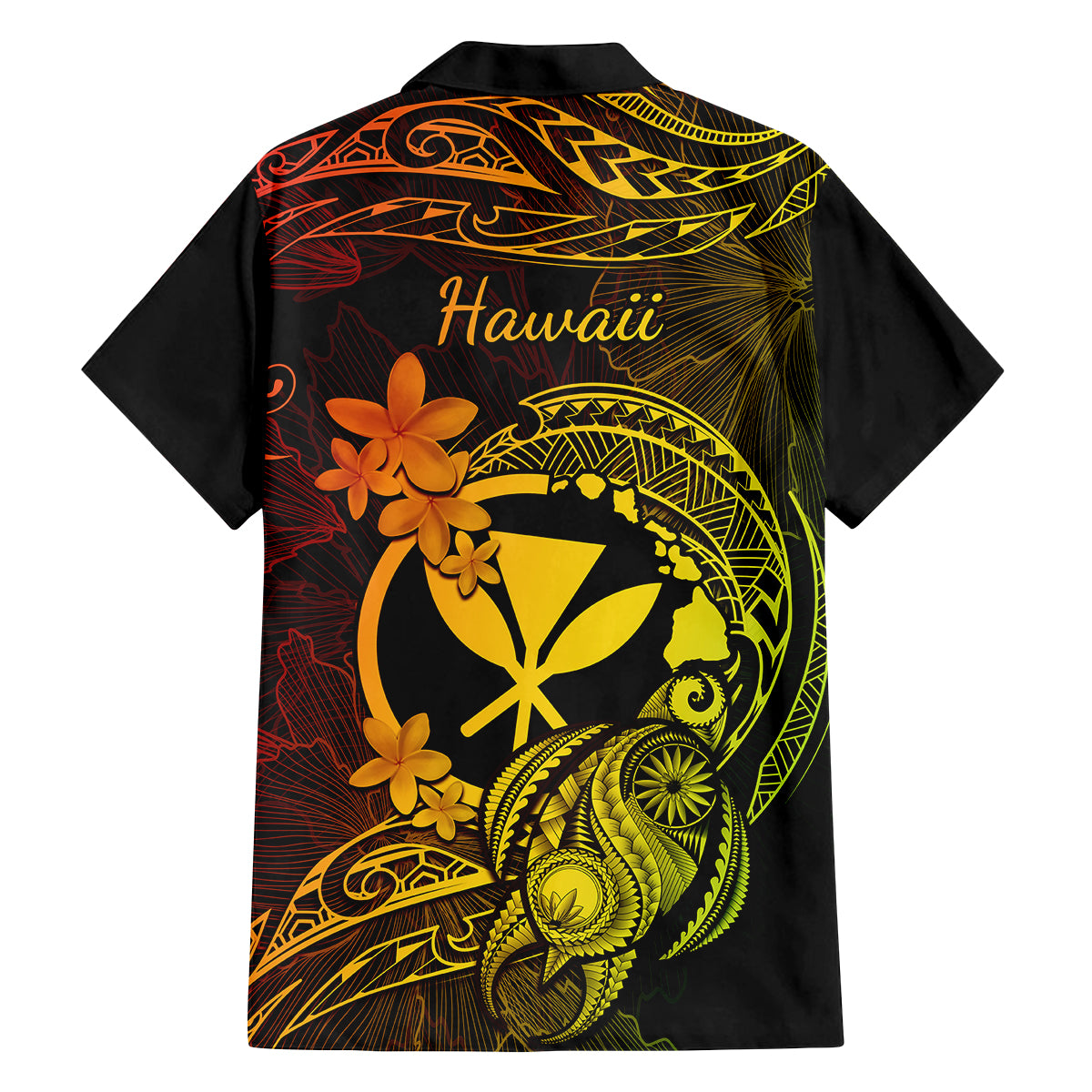 hawaii-family-matching-off-shoulder-long-sleeve-dress-and-hawaiian-shirt-turtle-mix-polynesian-plumeria-reggae-version
