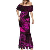 hawaii-mermaid-dress-turtle-mix-polynesian-plumeria-pink-version