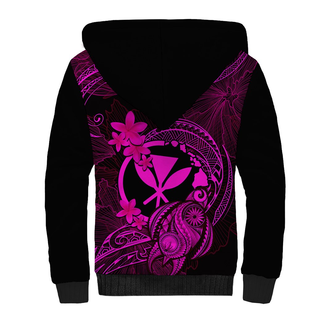 hawaii-sherpa-hoodie-turtle-mix-polynesian-plumeria-pink-version