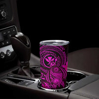 Hawaii Tumbler Cup Turtle Mix Polynesian Plumeria Pink Version