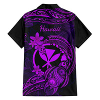 Hawaii Family Matching Long Sleeve Bodycon Dress and Hawaiian Shirt Turtle Mix Polynesian Plumeria Purple Version LT14 - Polynesian Pride