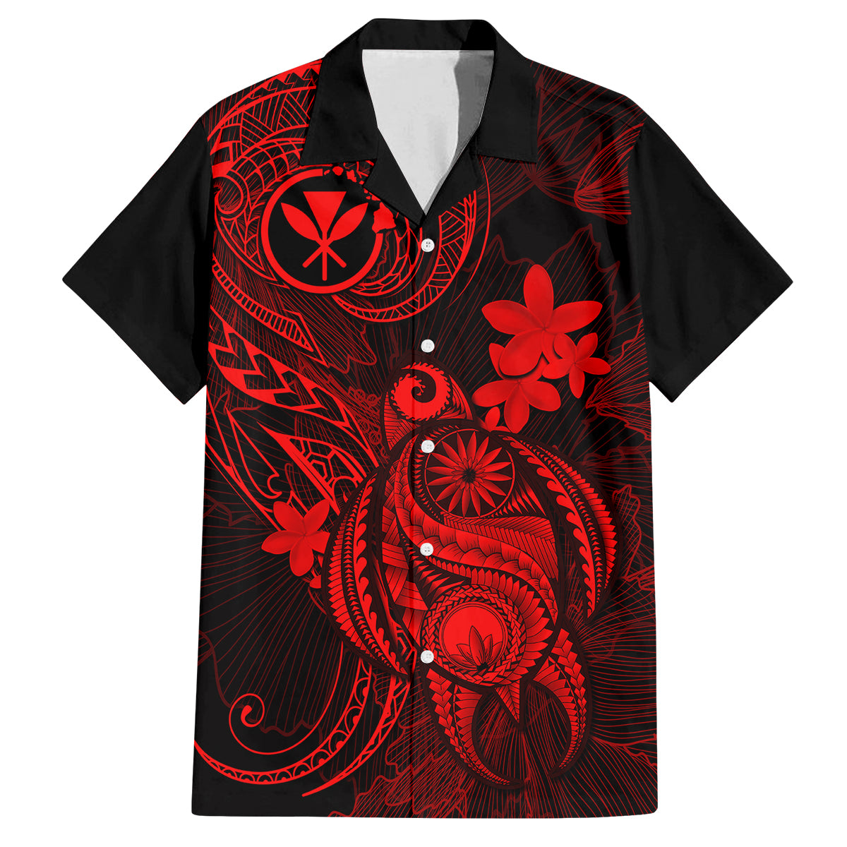 hawaii-kid-hawaiian-shirt-turtle-mix-polynesian-plumeria-red-version