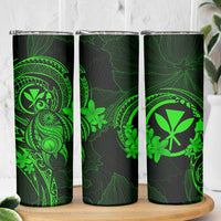 Hawaii Skinny Tumbler Turtle Mix Polynesian Plumeria Green Version LT14 - Polynesian Pride