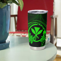 Hawaii Tumbler Cup Turtle Mix Polynesian Plumeria Green Version