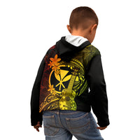 Hawaii Kid Hoodie Ukulele Mix Polynesian Plumeria Reggae Version LT14 - Polynesian Pride