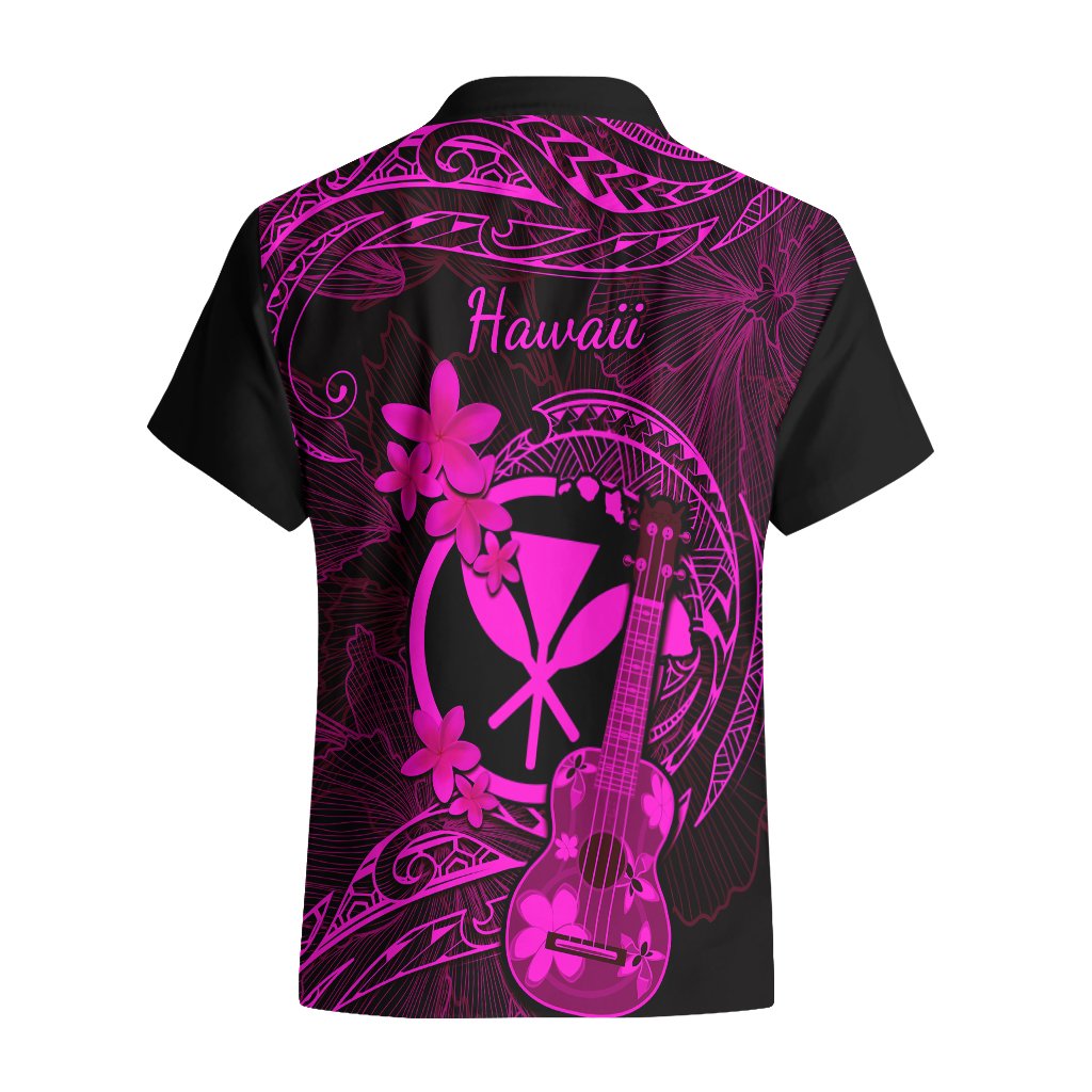 hawaii-hawaiian-shirt-ukulele-mix-polynesian-plumeria-pink-version