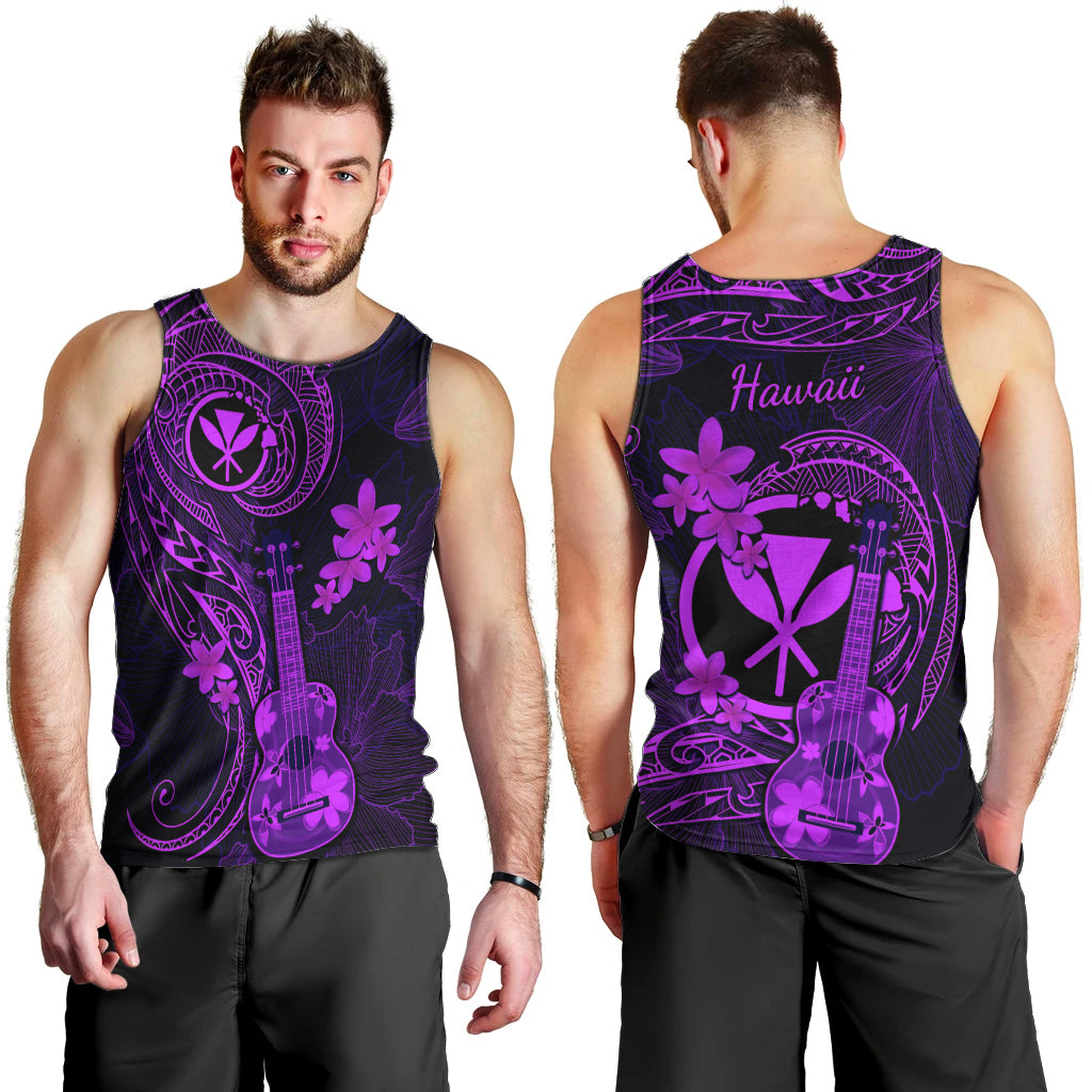 hawaii-men-tank-top-ukulele-mix-polynesian-plumeria-purple-version
