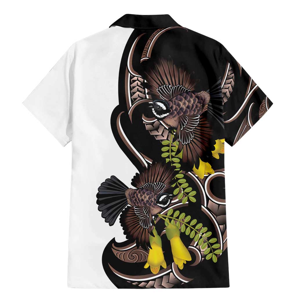 New Zealand Valentines Day Family Matching Mermaid Dress and Hawaiian Shirt Piwakawaka Lovers Maori Koru Tattoo LT14 - Polynesian Pride