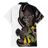 New Zealand Valentines Day Family Matching Mermaid Dress and Hawaiian Shirt Piwakawaka Lovers Maori Koru Tattoo LT14 - Polynesian Pride