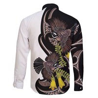 New Zealand Valentines Day Family Matching Summer Maxi Dress and Hawaiian Shirt Piwakawaka Lovers Maori Koru Tattoo LT14 - Polynesian Pride
