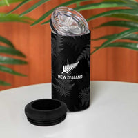 New Zealand Silver Fern Rugby 4 in 1 Can Cooler Tumbler Go Aotearoa Champions World Cup LT14 - Polynesian Pride