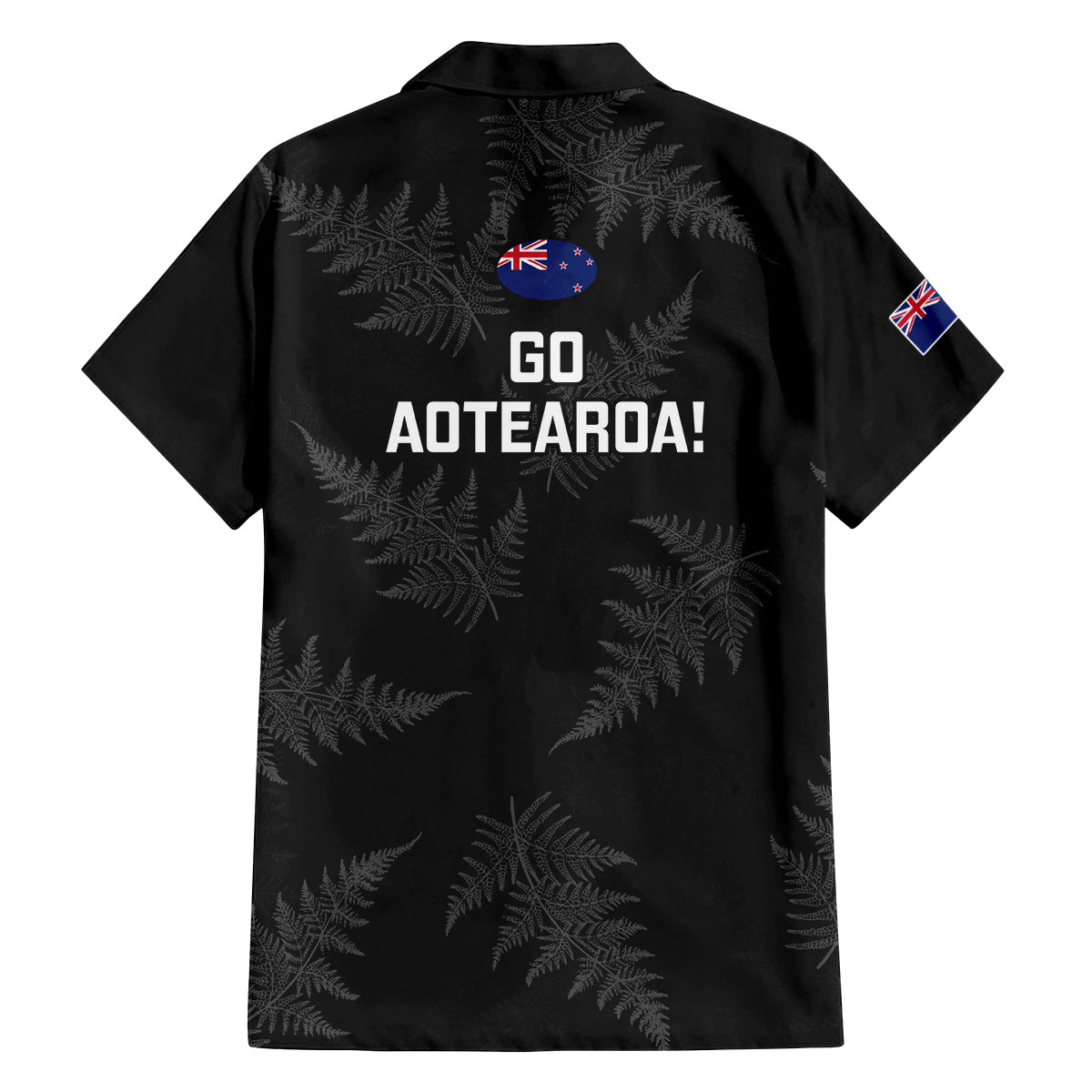 New Zealand Silver Fern Rugby Family Matching Off Shoulder Long Sleeve Dress and Hawaiian Shirt 2023 Go Aotearoa Champions World Cup LT14 - Polynesian Pride