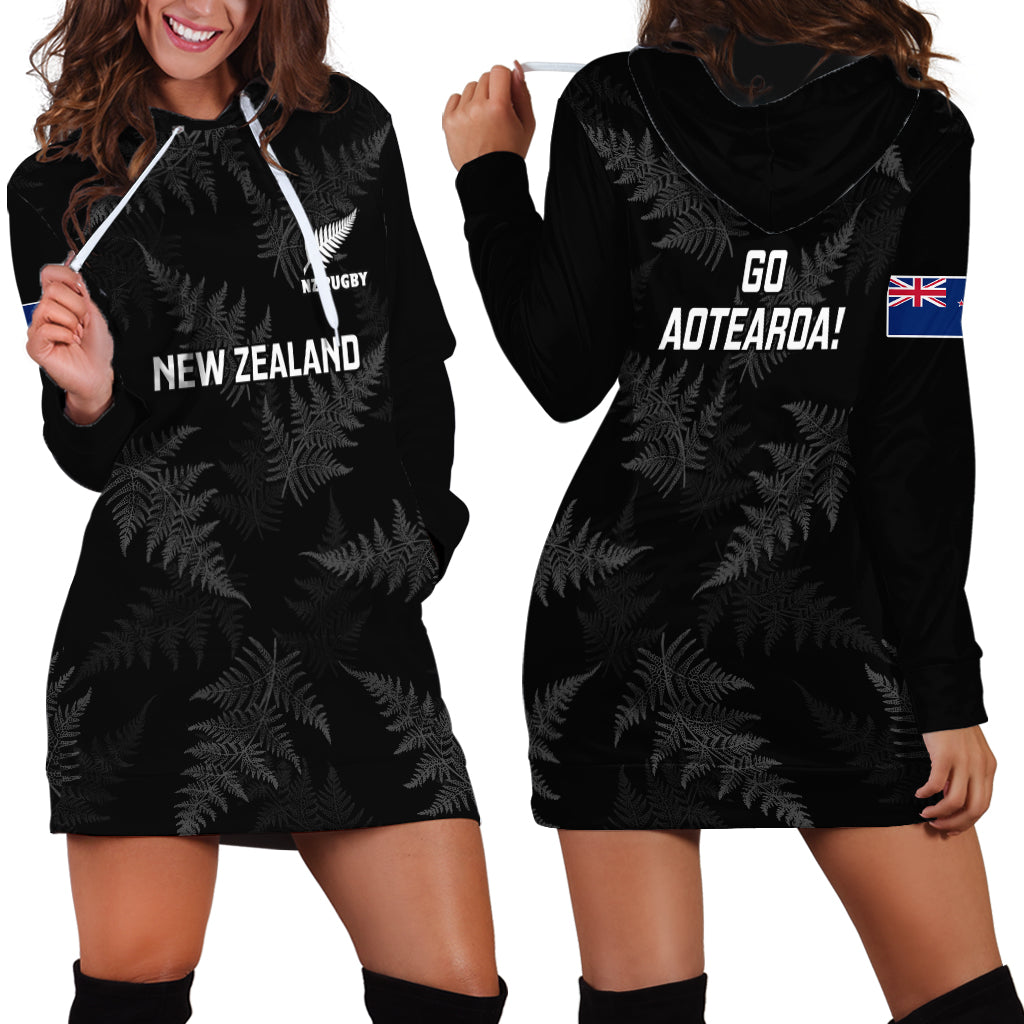 New Zealand Silver Fern Rugby Hoodie Dress 2023 Go Aotearoa Champions World Cup LT14 - Polynesian Pride