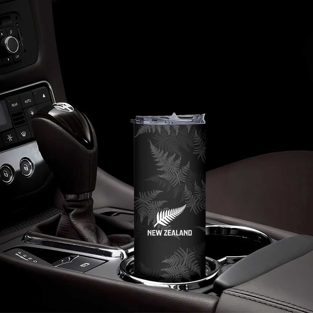New Zealand Silver Fern Rugby Skinny Tumbler Go Aotearoa Champions World Cup LT14 - Polynesian Pride
