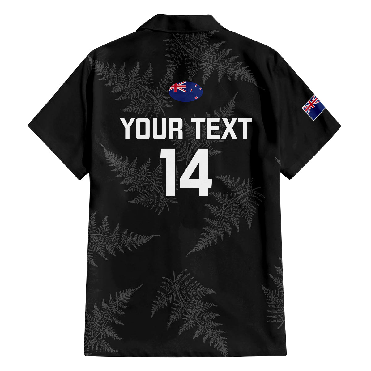 Custom New Zealand Silver Fern Rugby Family Matching Off Shoulder Short Dress and Hawaiian Shirt 2023 Go Aotearoa Champions World Cup LT14 - Polynesian Pride