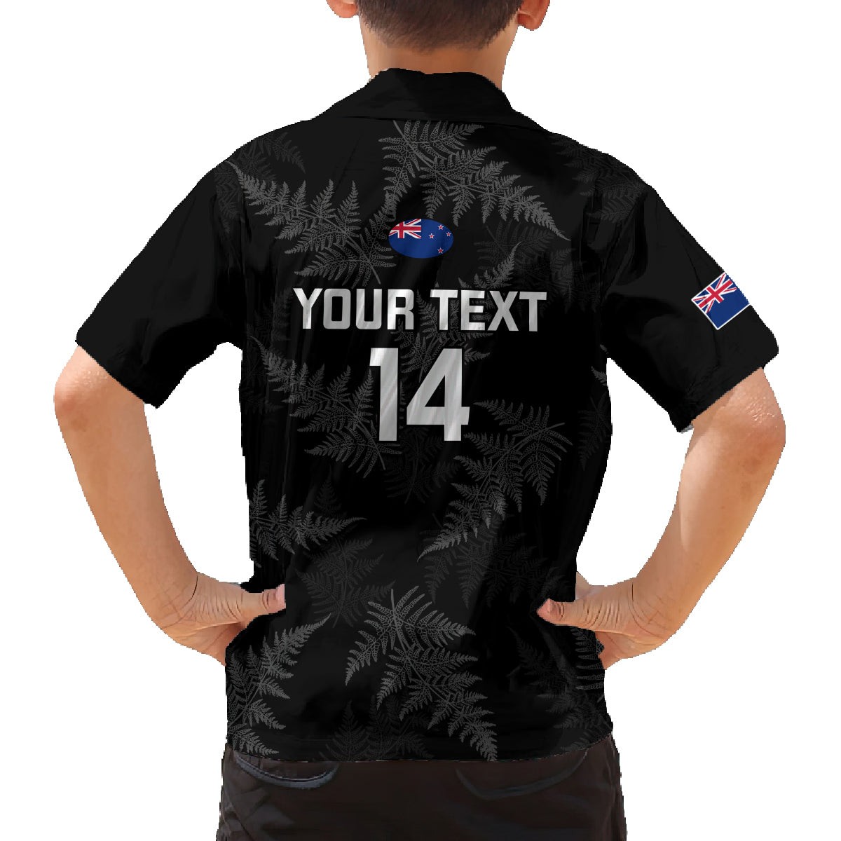 Custom New Zealand Silver Fern Rugby Family Matching Tank Maxi Dress and Hawaiian Shirt - 2023 Go Aotearoa Champions World Cup LT14 - Polynesian Pride