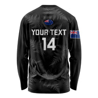 Custom New Zealand Silver Fern Rugby Long Sleeve Shirt 2023 Go Aotearoa Champions World Cup LT14 - Polynesian Pride