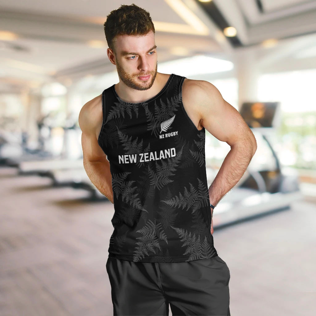 Custom New Zealand Silver Fern Rugby Men Tank Top 2023 Go Aotearoa Champions World Cup LT14 - Polynesian Pride