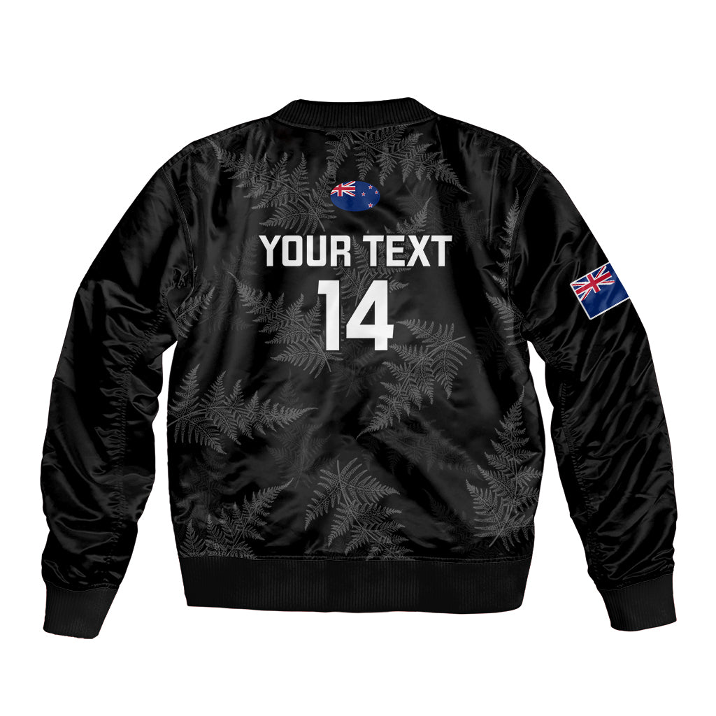 Custom New Zealand Silver Fern Rugby Sleeve Zip Bomber Jacket 2023 Go Aotearoa Champions World Cup LT14 - Polynesian Pride