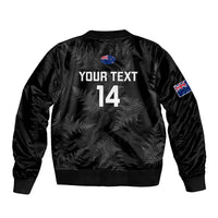 Custom New Zealand Silver Fern Rugby Sleeve Zip Bomber Jacket 2023 Go Aotearoa Champions World Cup LT14 - Polynesian Pride
