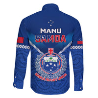 Samoa Rugby Family Matching Puletasi Dress and Hawaiian Shirt 2023 Go Manu Samoa LT14 - Polynesian Pride