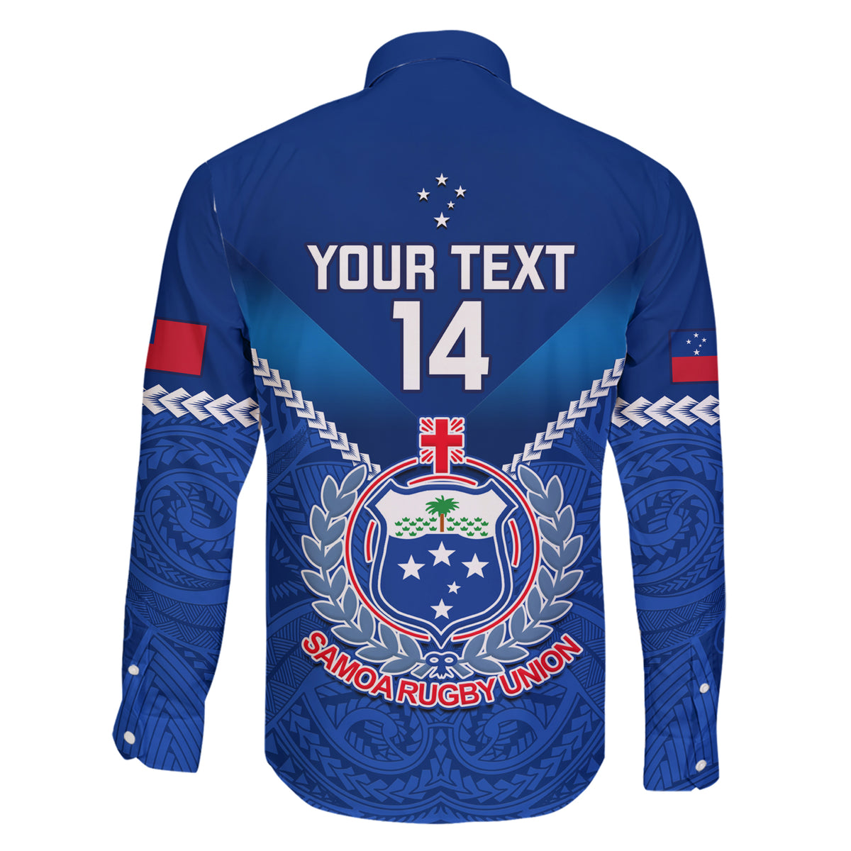 Custom Samoa Rugby Family Matching Short Sleeve Bodycon Dress and Hawaiian Shirt 2023 Go Manu Samoa LT14 - Polynesian Pride