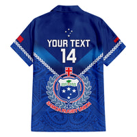 Custom Samoa Rugby Family Matching Summer Maxi Dress and Hawaiian Shirt 2023 Go Manu Samoa LT14 - Polynesian Pride