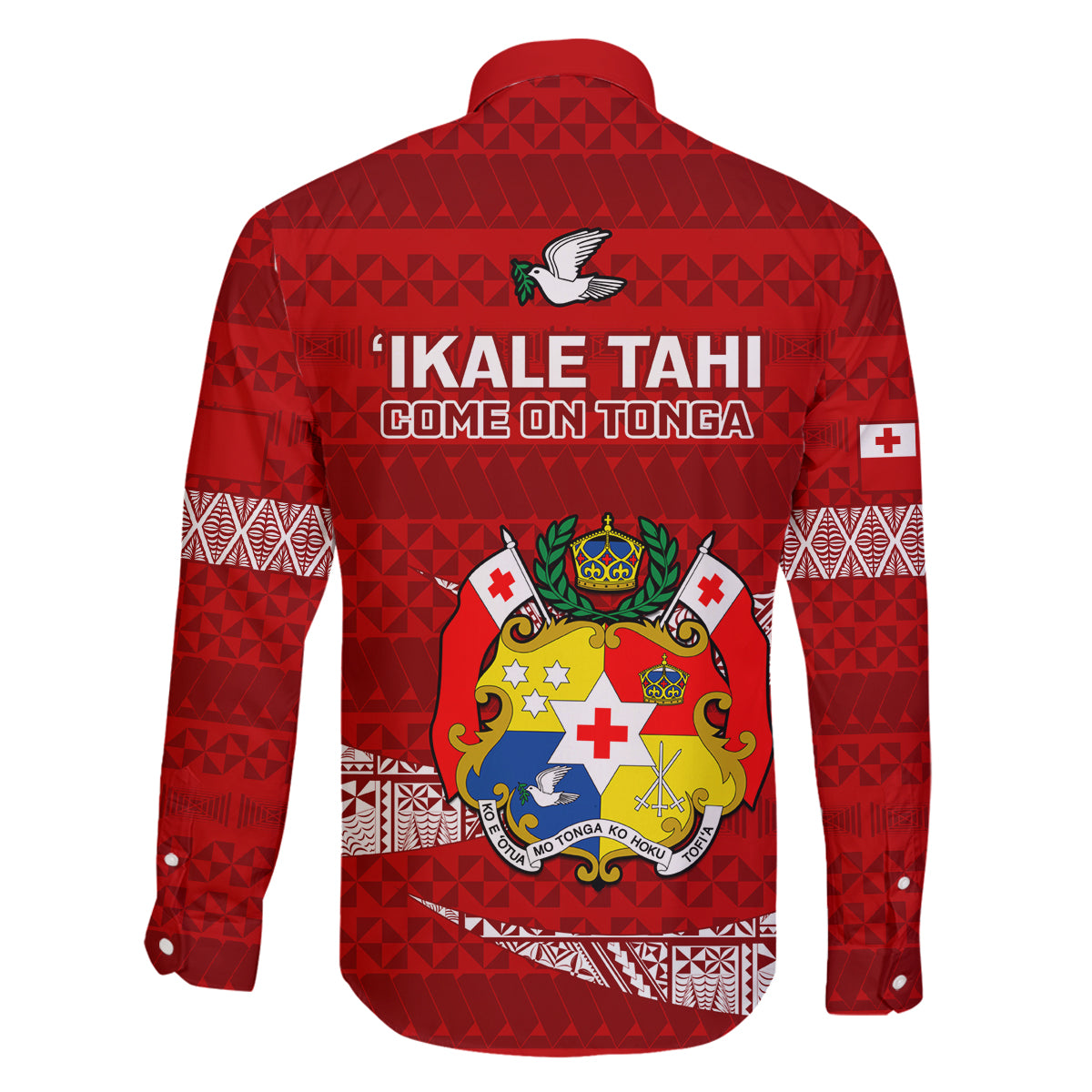 Tonga Rugby Family Matching Tank Maxi Dress and Hawaiian Shirt 2023 Ikale Tahi Tongan Ngatu Pattern LT14 - Polynesian Pride